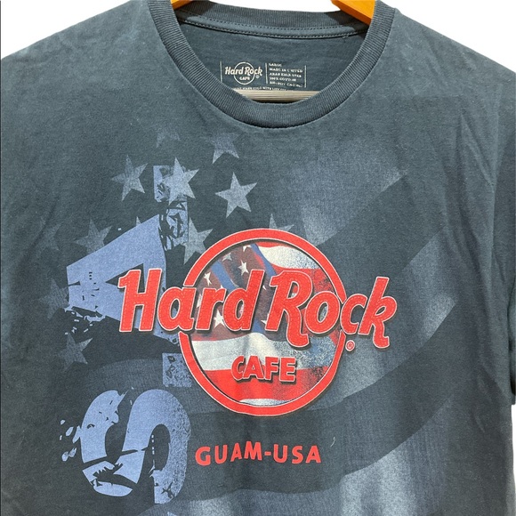 NYC Hard Rock Cafe New York Dark Blue T Shirt Double Stitch Large USA - Picture 1 of 6